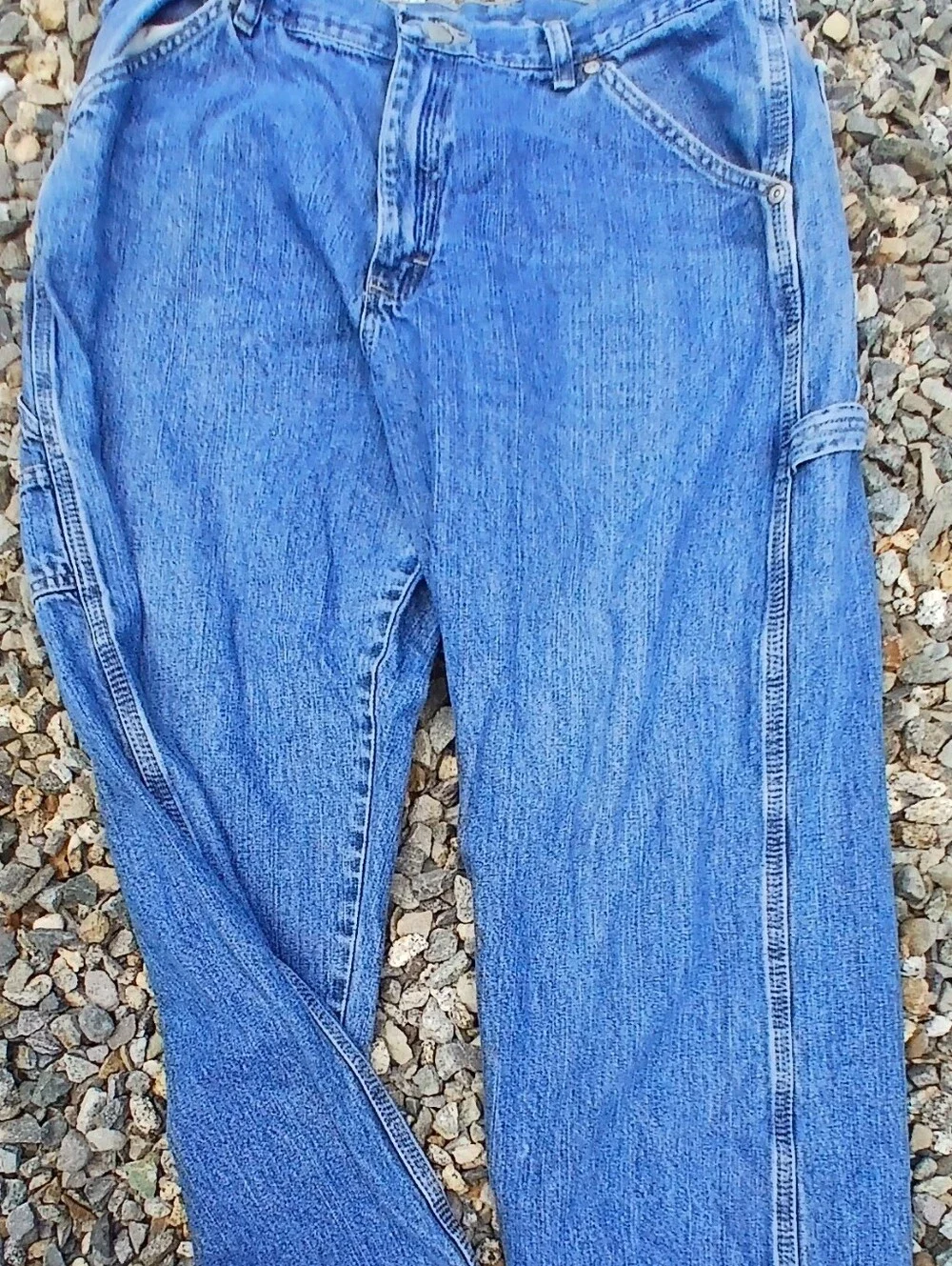 Wrangler Men's Blue Relaxed Carpenter Jeans Size 34x30